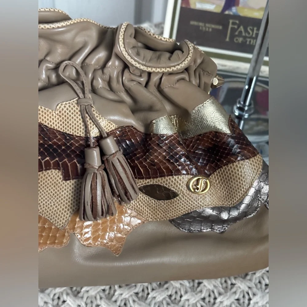 Vintage 1980’s Carlo Fiori Leather Bag - Picture 16 of 17